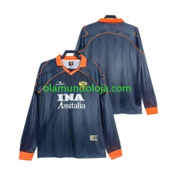 Camisola AS Roma 2000 Retro Homem Equipamento Terceiro 1999 Manga Comprida